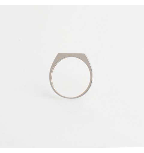 Srebrny minimalistyczny pierścionek białe cyrkonie