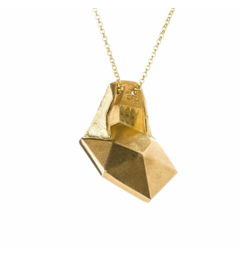 Srebrny naszyjnik MOTYLE złocony królewskim złotem 24 k z Kryształem Swarovskiego Crystal Sahara