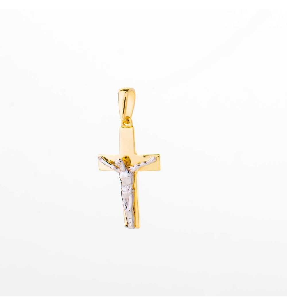 Złoty krzyżyk z wizerunkiem Jezusa