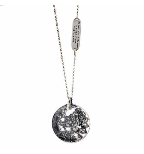Srebrny naszyjnik MOTYLE w kolorze antycznego srebra z Kryształem Swarovskiego Crystal MS2534